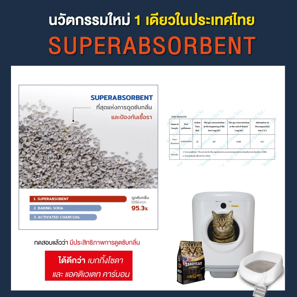 Zandycat ทรายแมวภูเขาไฟ อัลติเมทพรีเมียม 12 ลิตร