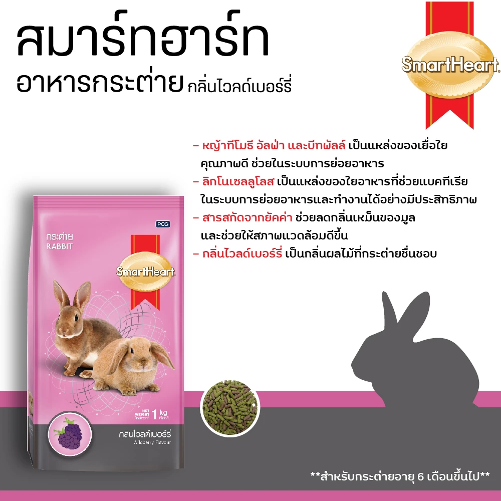 Smart Heart กลิ่นไวลด์เบอร์รี่ กระต่าย6เดือนขึ้นไป