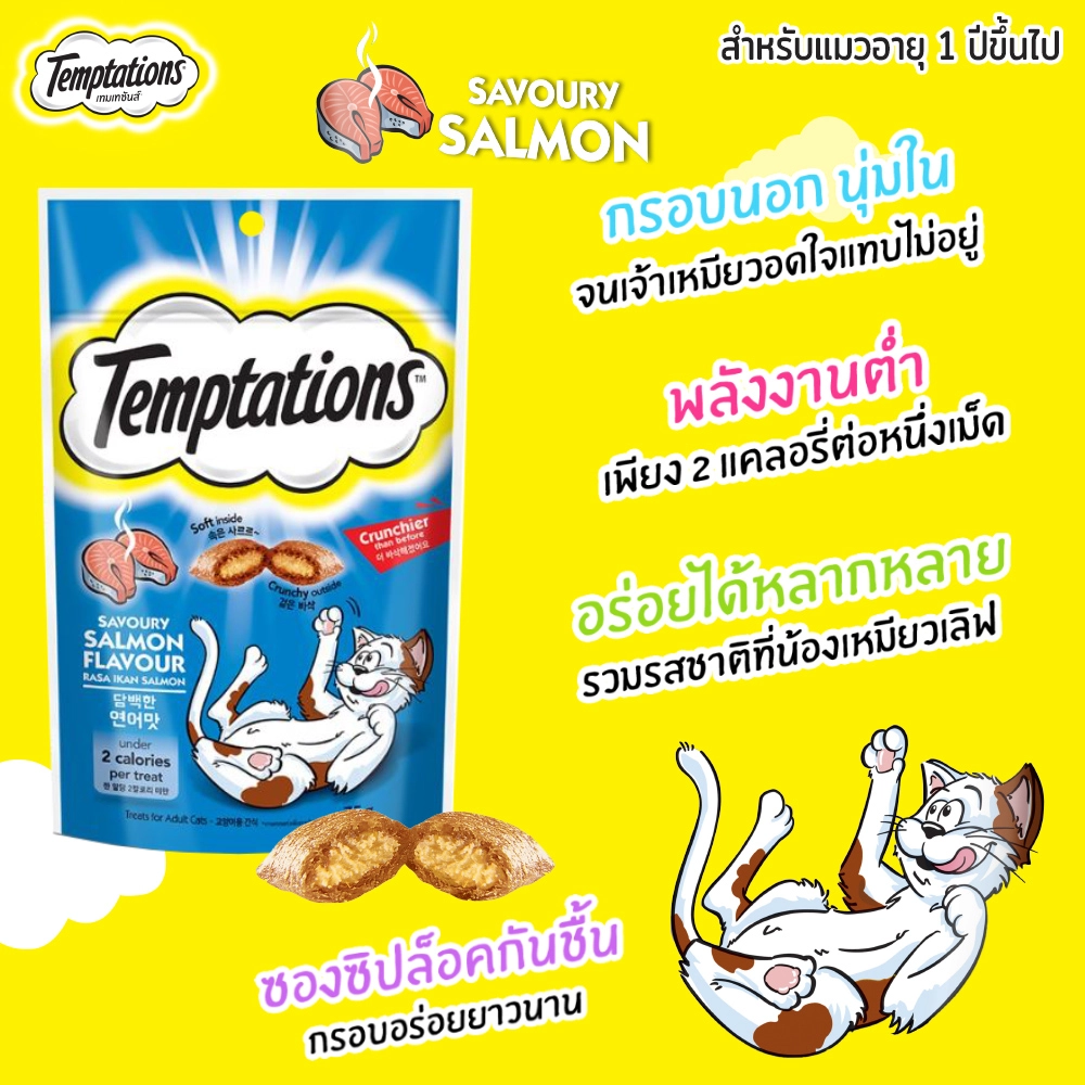 TEMPTATIONS เทมเทชันส์ ขนมแมว - ขนมแมวสำหรับแมวโต