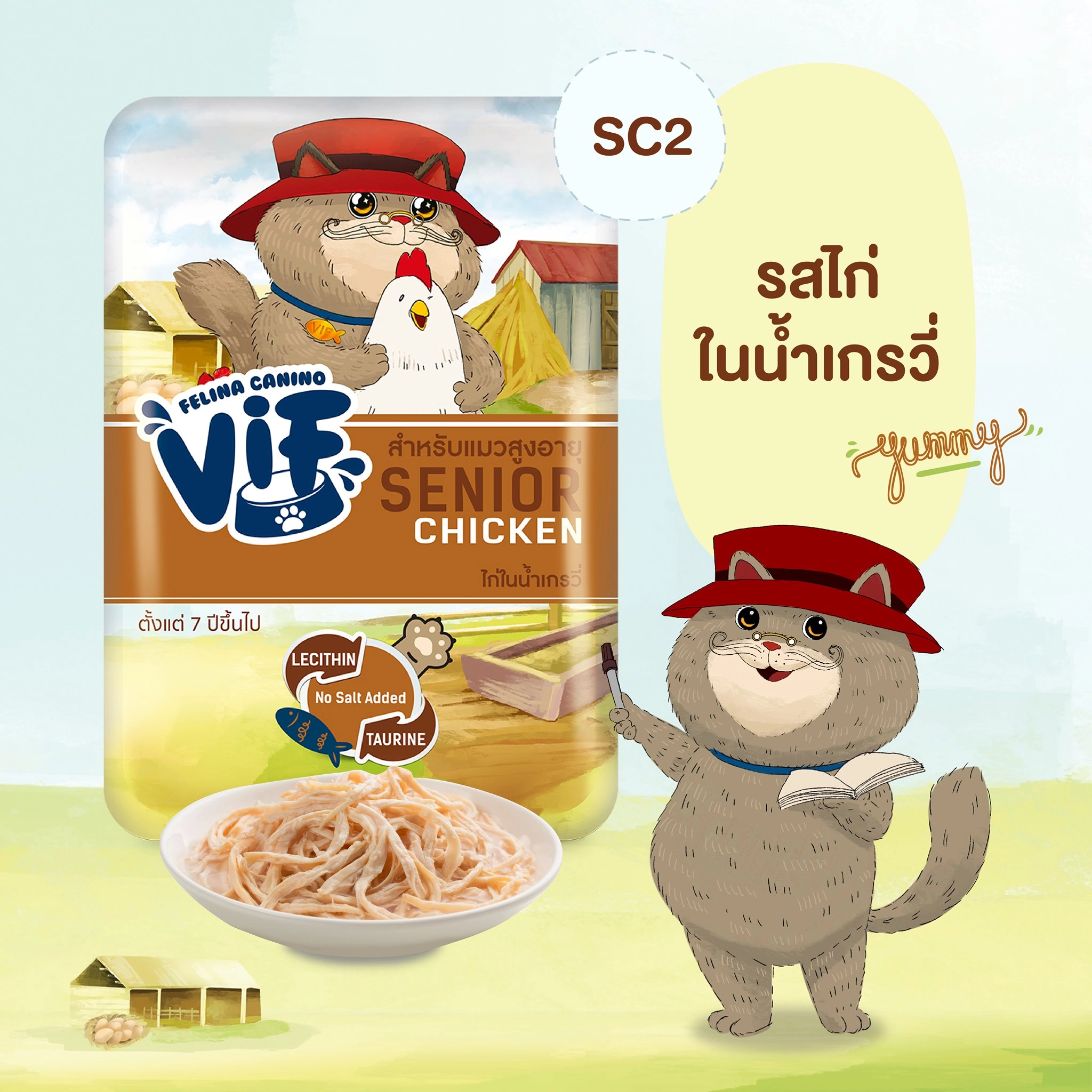 VIF อาหารเปียกแมว สำหรับแมวทุกช่วงวัย 75 กรัม