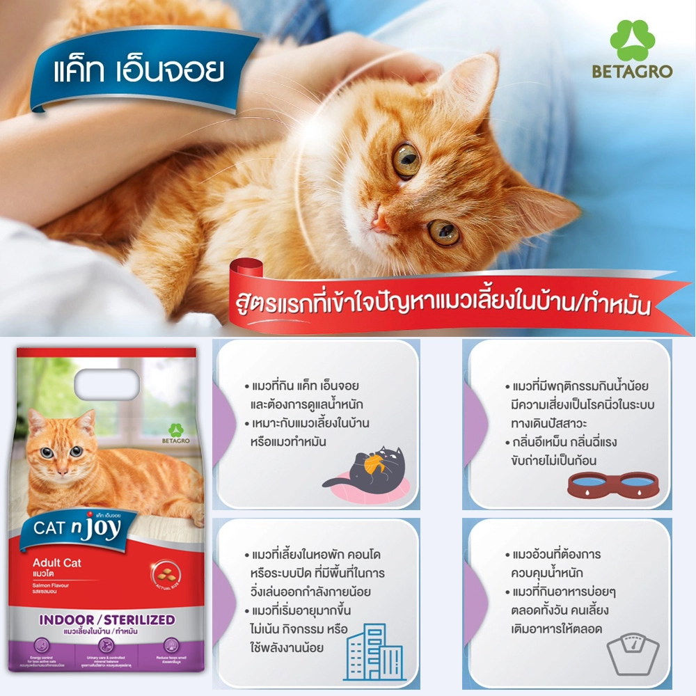 CAT n Joy อาหารเม็ดสำหรับโตทุกสายพันธุ์