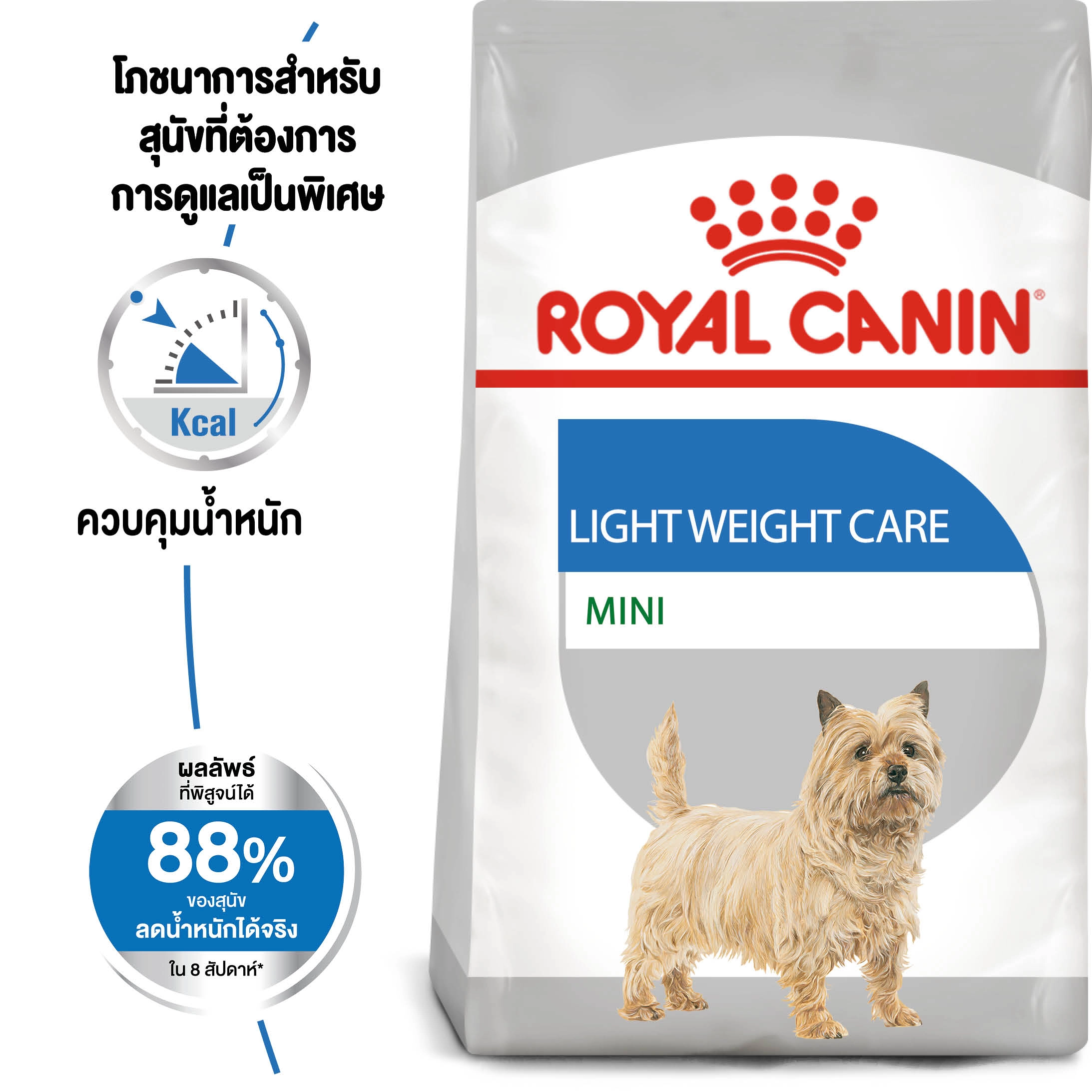 ROYAL CANIN Mini Light Weight Care อาหารเม็ดสำหรับสุนัขโตพันธุ์เล็ก