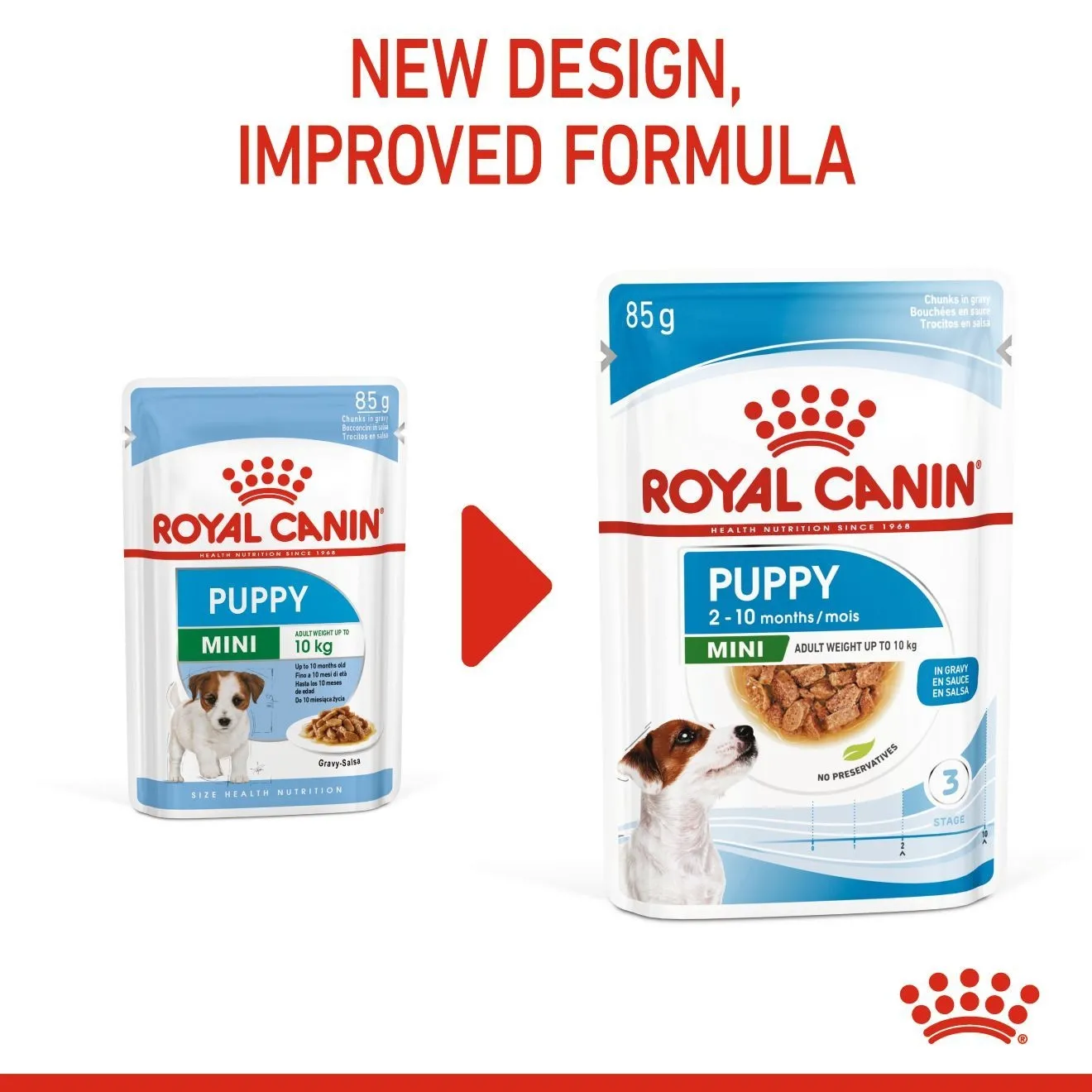 Royal Canin อาหารเปียกสุนัข สูตร Mini Puppy สำหรับลูกสุนัขอายุ 2-10 เดือน 85 กรัม