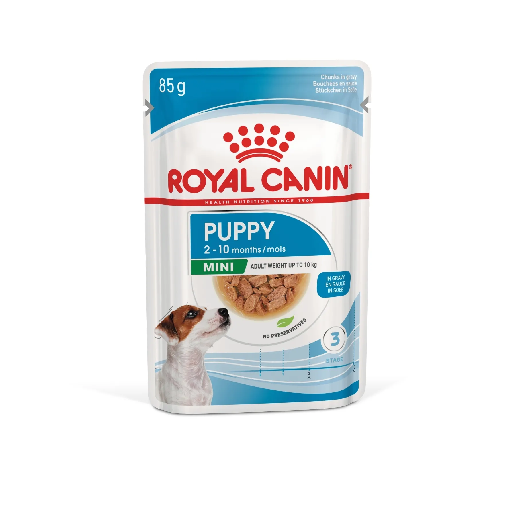 Royal Canin อาหารเปียกสุนัข สูตร Mini Puppy สำหรับลูกสุนัขอายุ 2-10 เดือน 85 กรัม