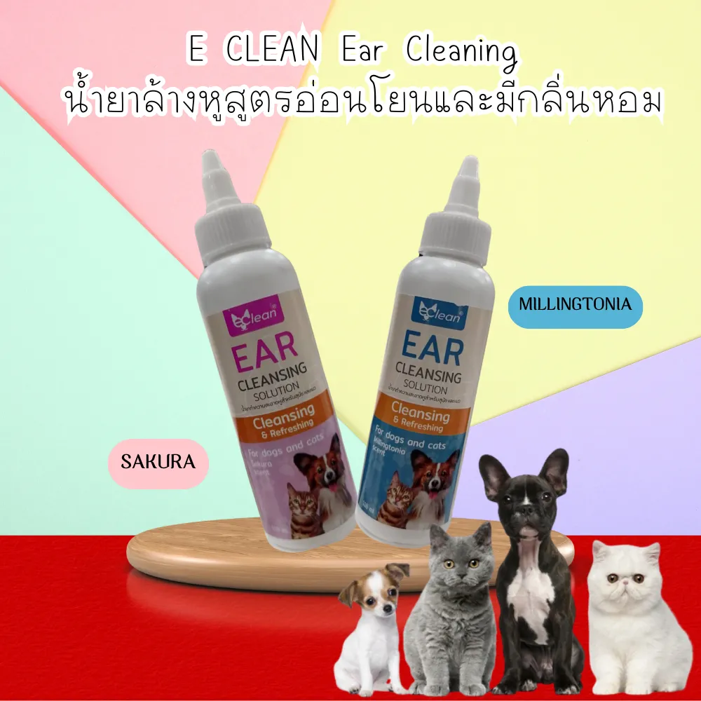 E CLEAN Ear Cleaning น้ำยาล้างหูสูตรอ่อนโยนและมีกลิ่นหอม น้ำหนัก 118 มล.