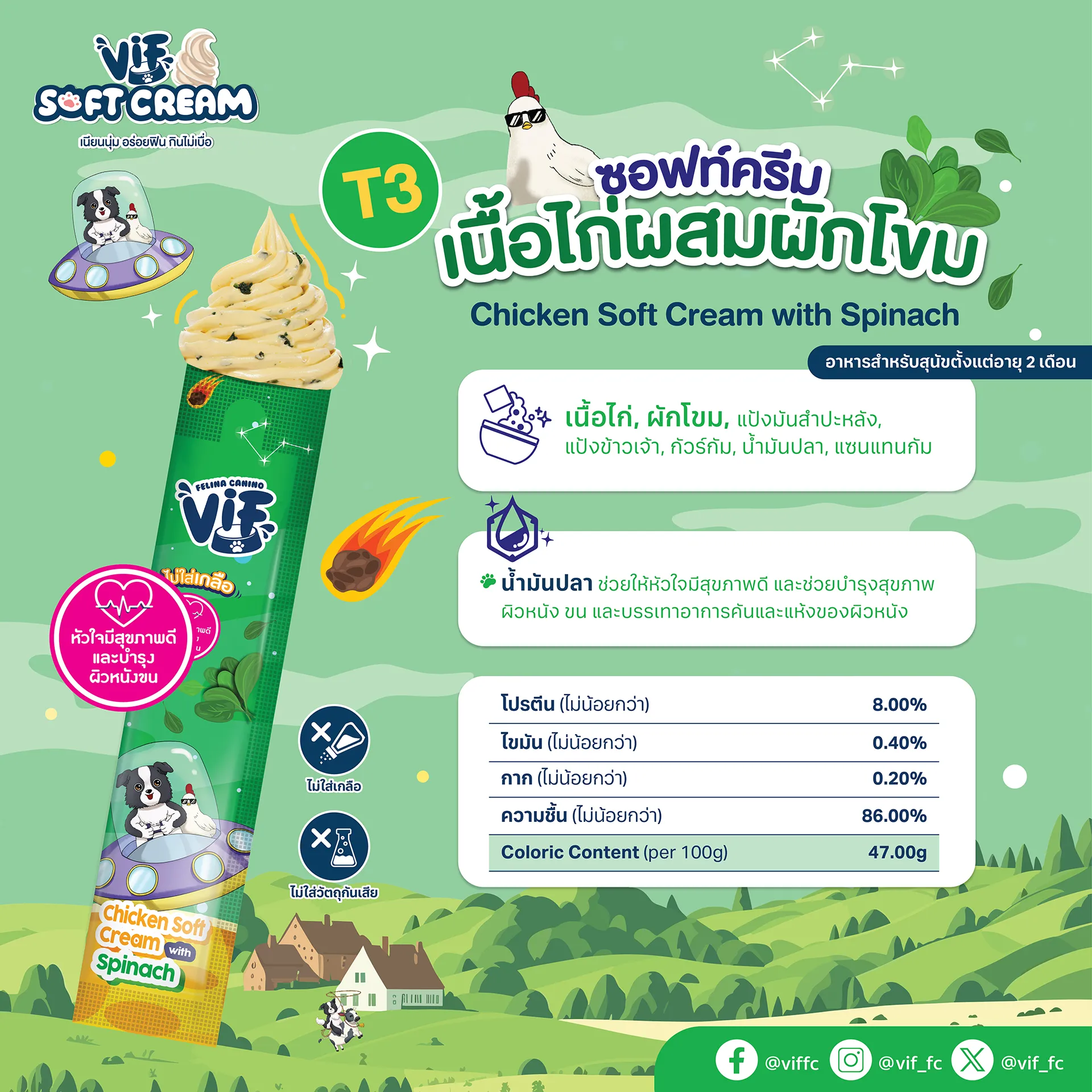 VIF Soft Cream ขนมหมาเลียเนื้อซอร์ฟครีม ขนาด 15 กรัม