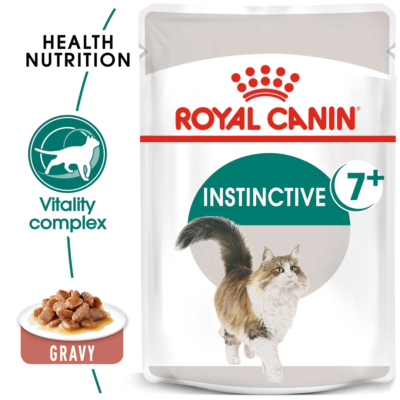 Royal Canin อาหารเปียกแมว สูตร Instinctive 7+ แมวสูงวัยอายุ 7 ปีขึ้นไป