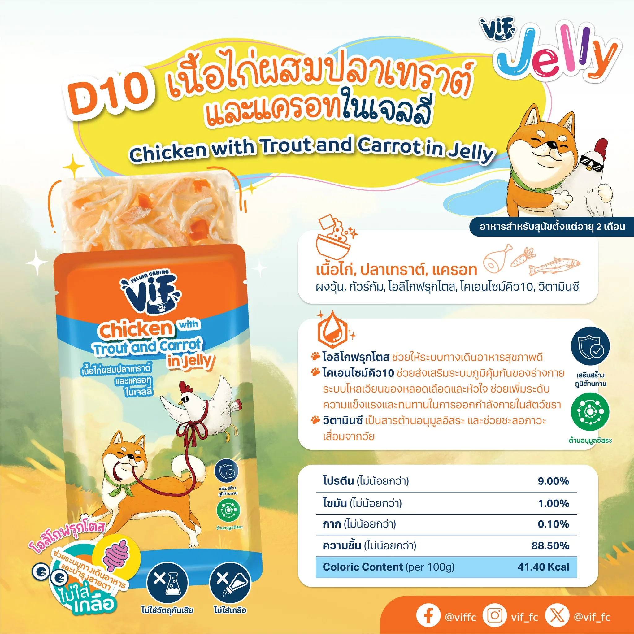 VIF อาหารเปียกสุนัข สำหรับสุนัขทุกช่วงวัย 75 กรัม