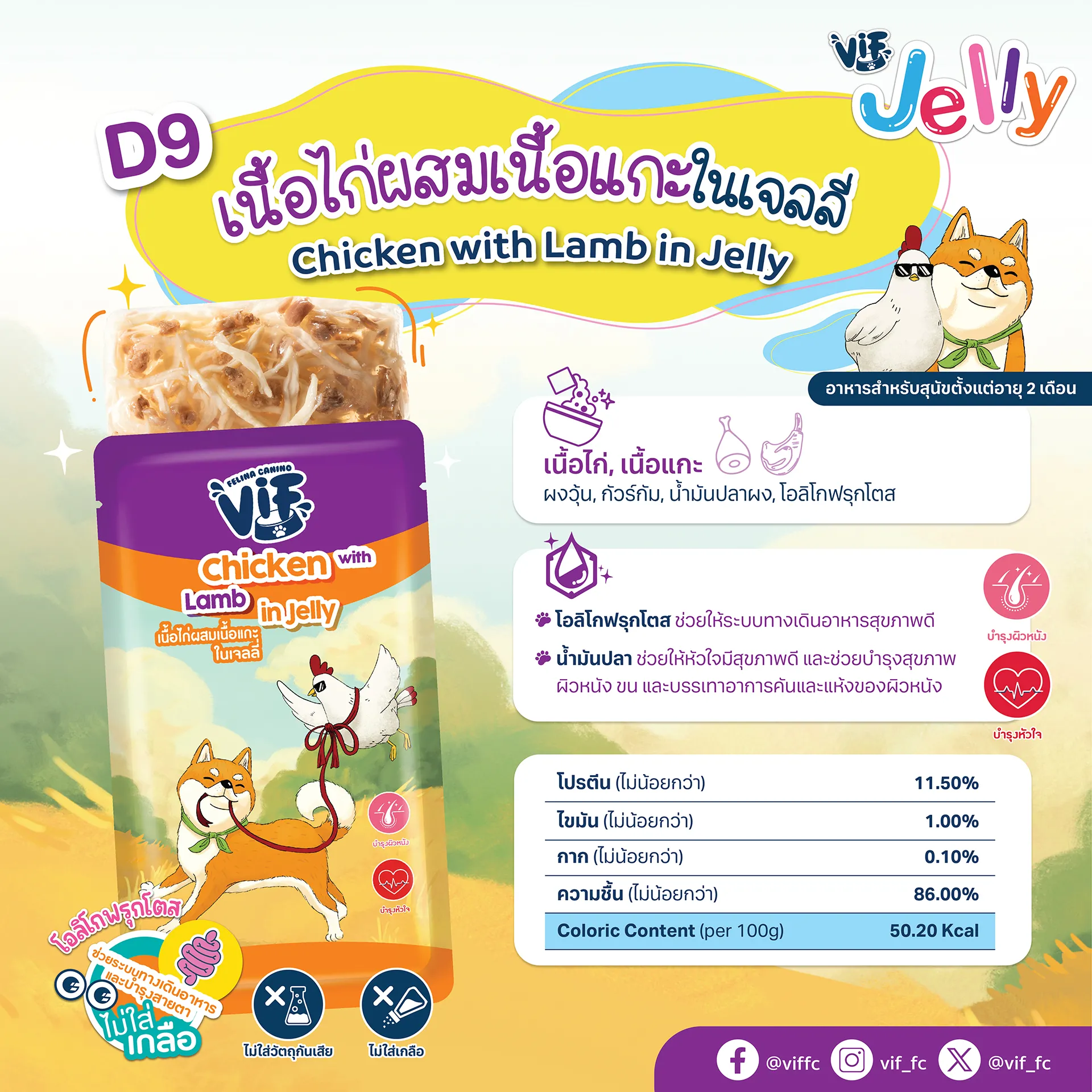 VIF อาหารเปียกสุนัข สำหรับสุนัขทุกช่วงวัย 75 กรัม